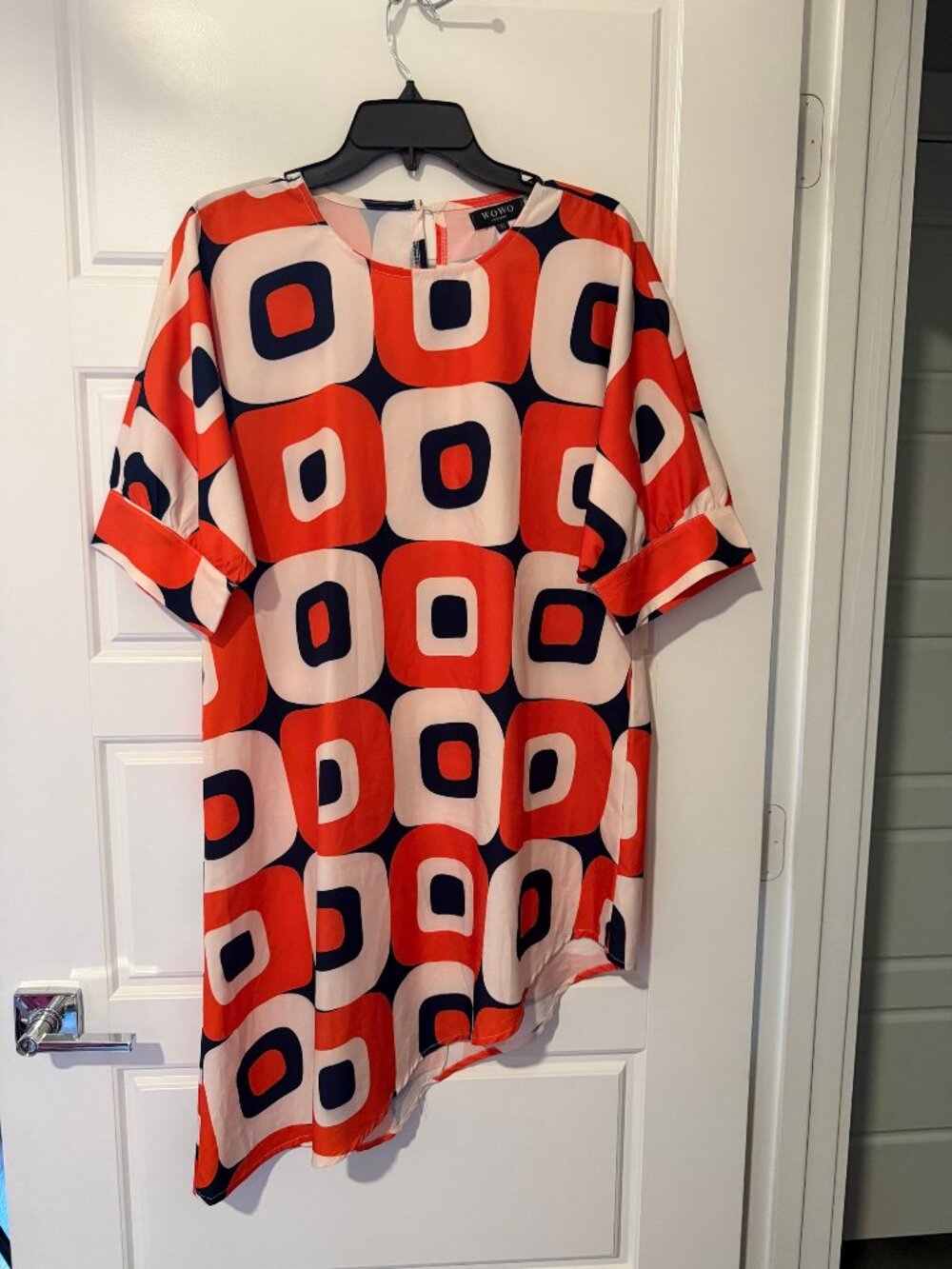 WOWO Geometric Print Dress Size M
